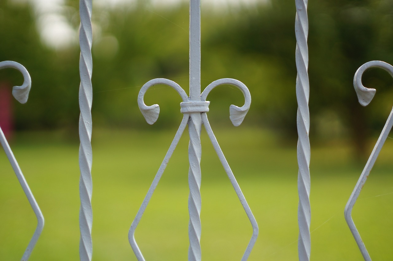 fence iron curlicue free photo