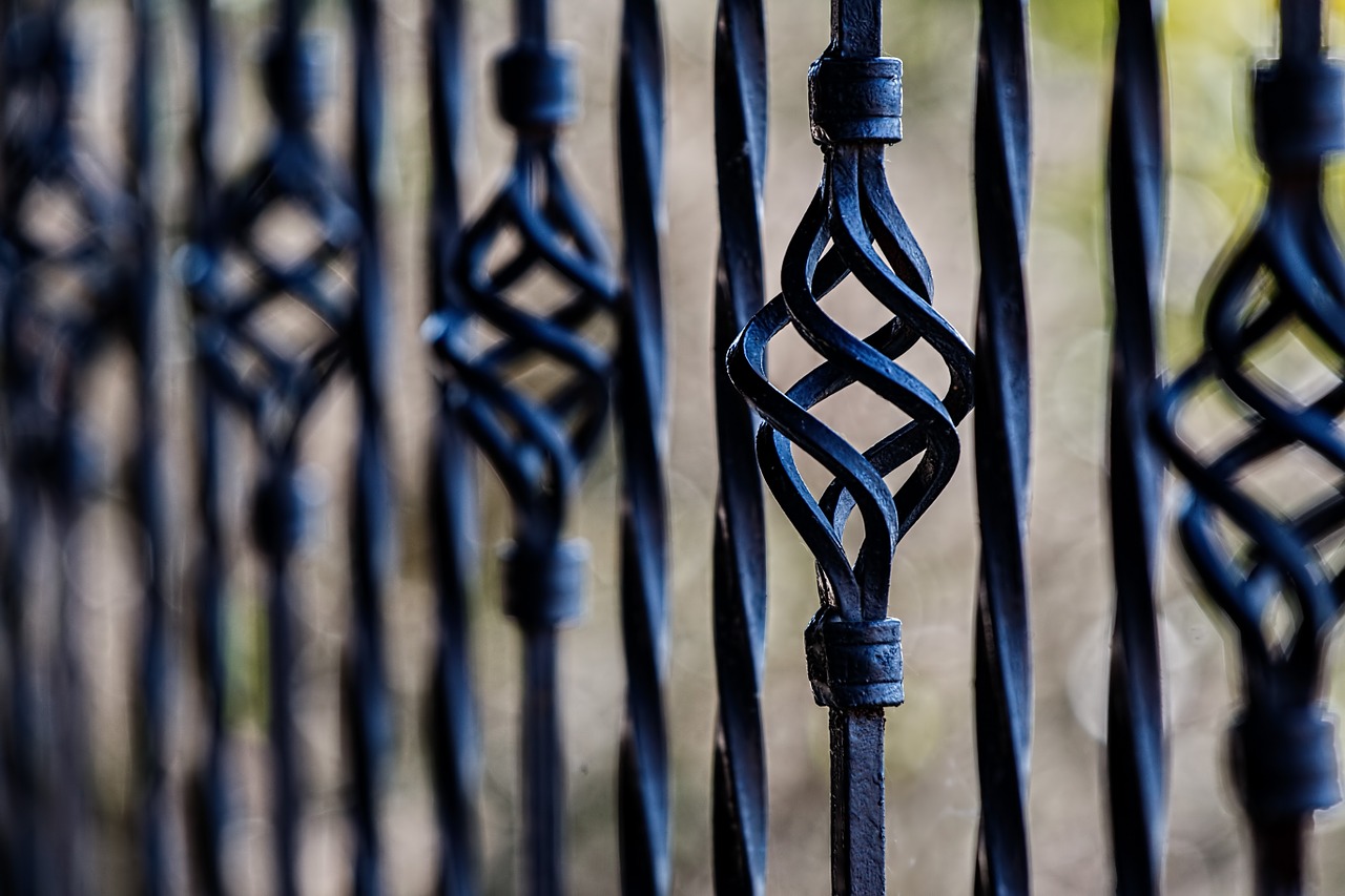 fence railing wrought iron free photo