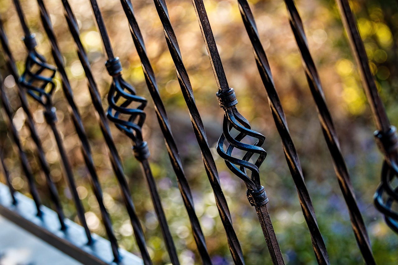 fence railing wrought iron free photo