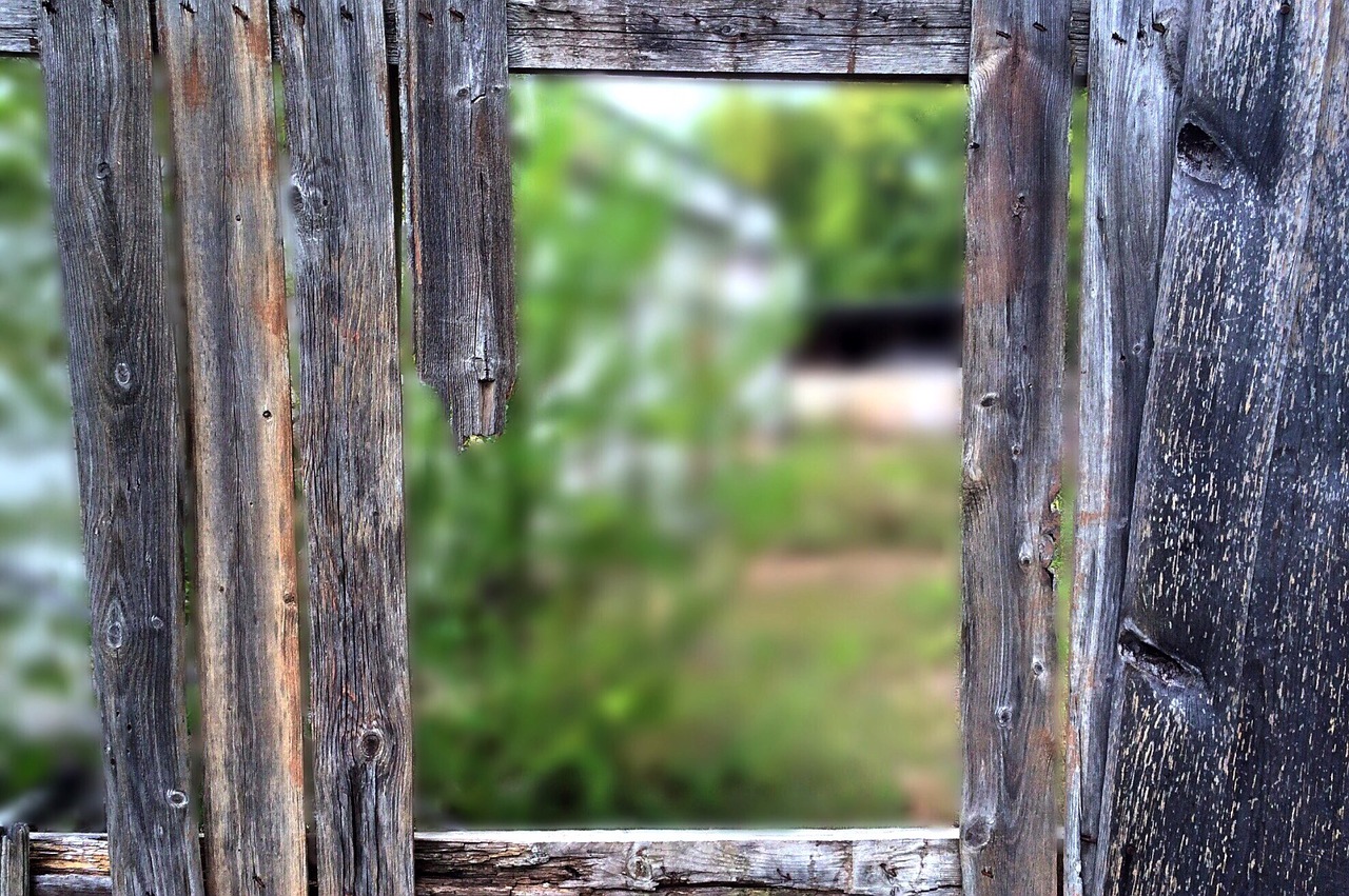 fence old view free photo