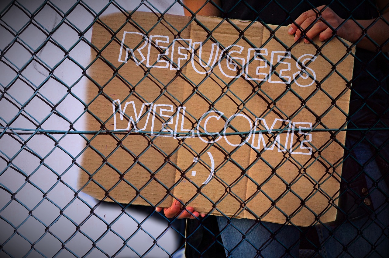 fence shield refugees free photo