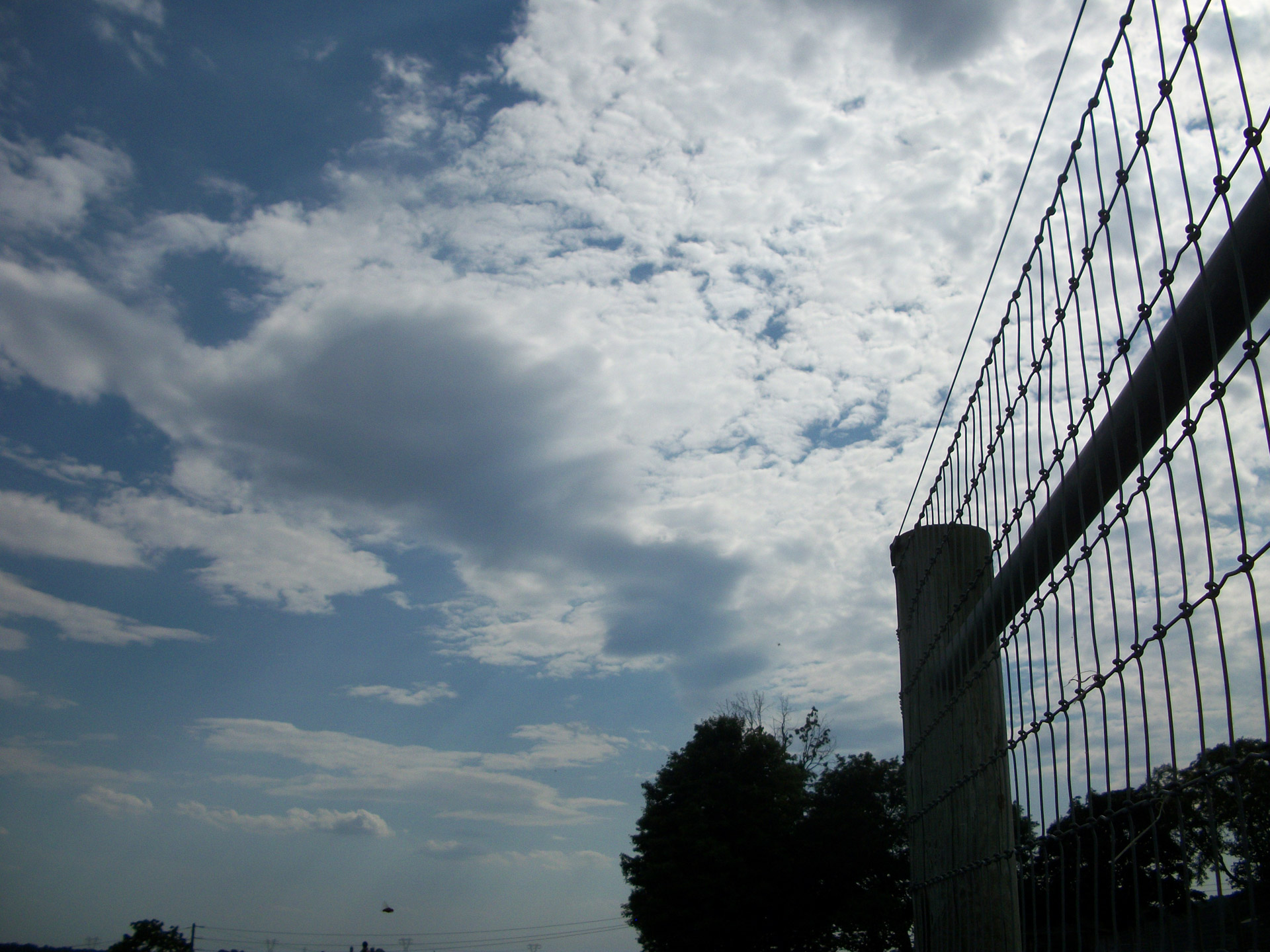 sky blue fence free photo