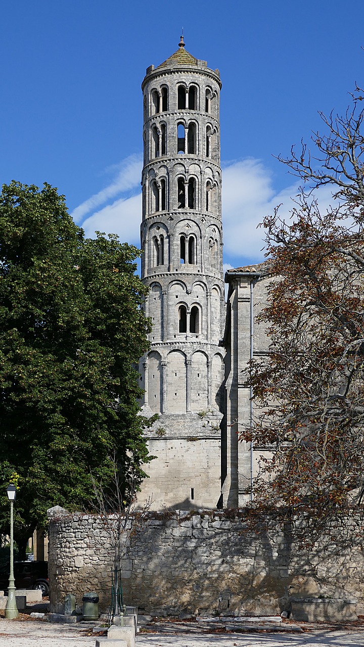 fenestrelle tower romanesque saint-théodorit cathedral free photo