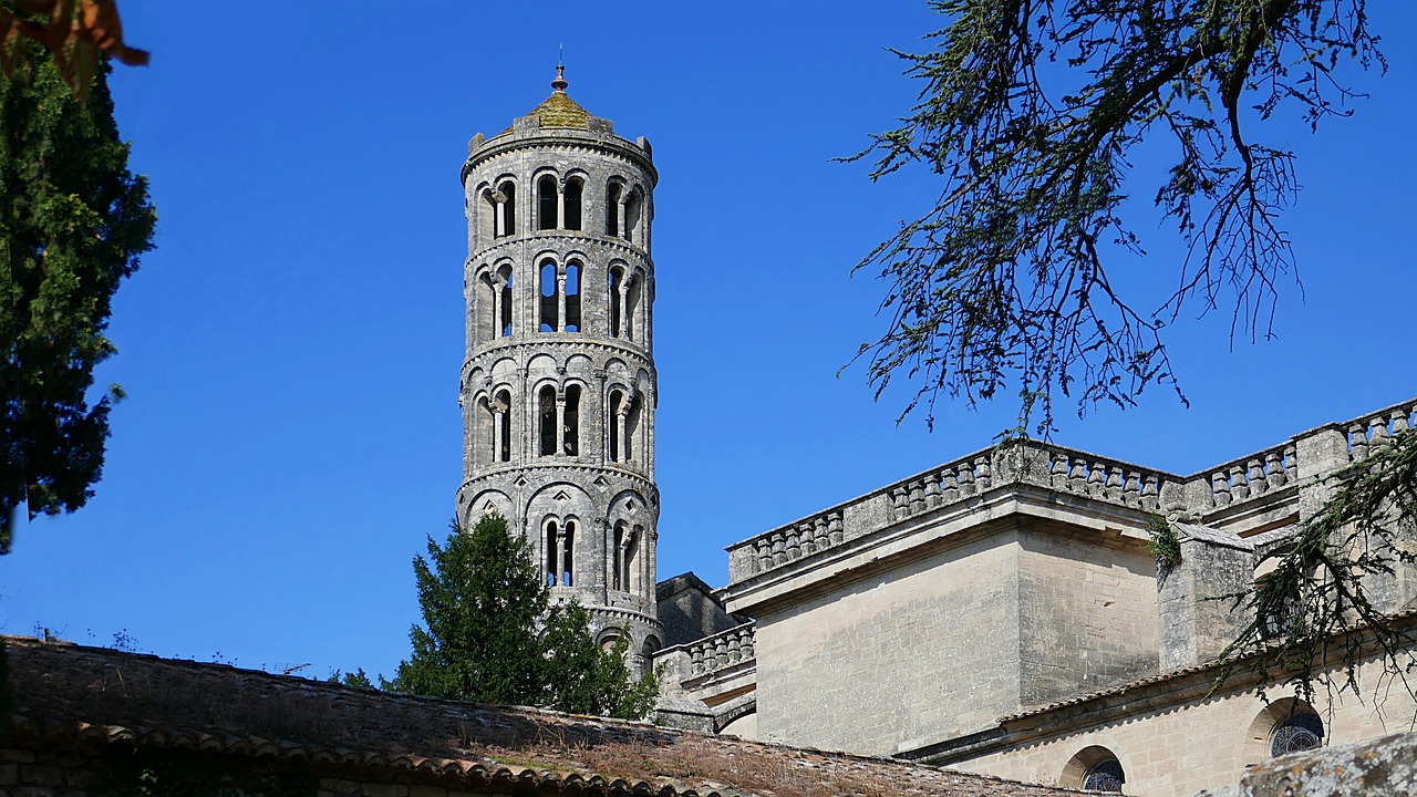 fenestrelle tower romanesque saint-théodorit cathedral free photo