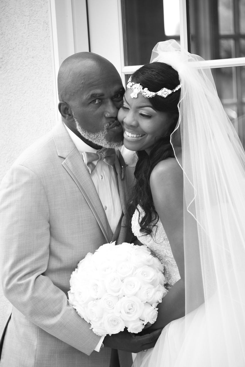 wedding black love bride free photo