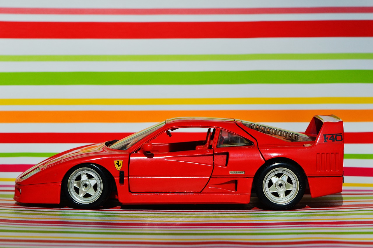 ferrari racing car model car free photo