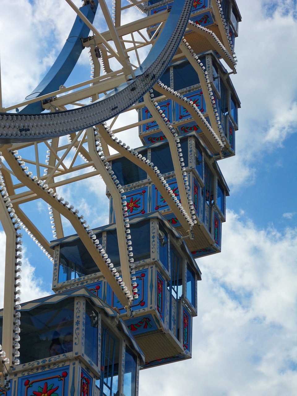 ferris wheel amusement park leisure free photo