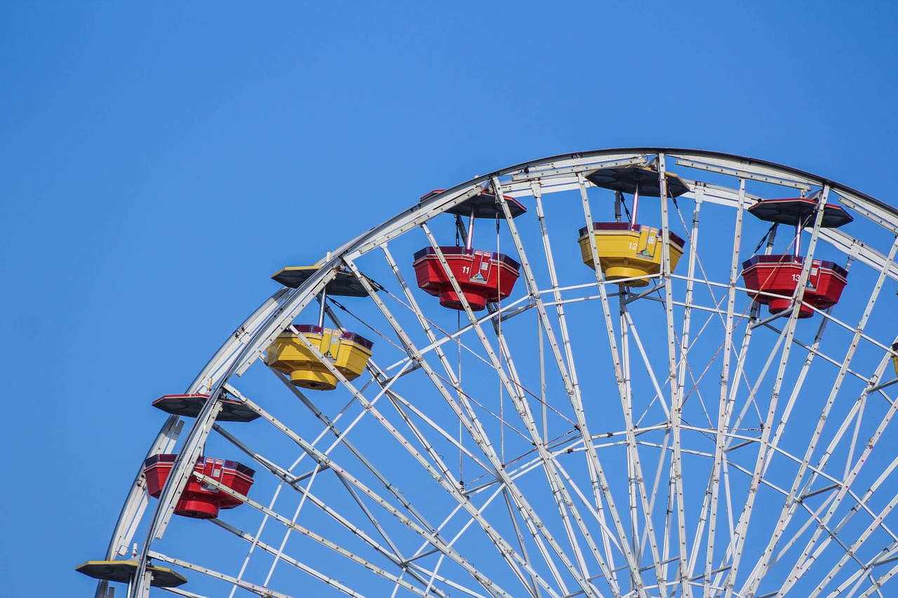 ferris wheel amusement park big wheel free photo