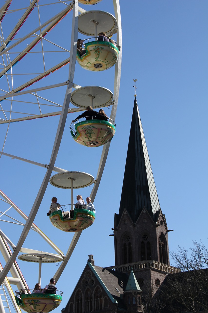 ferris wheel fair folk festival free photo