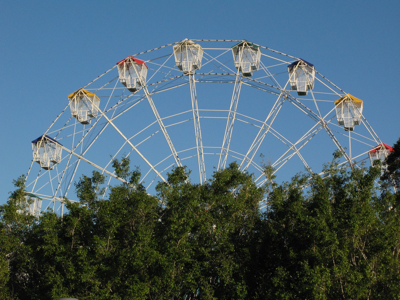 ferris wheel amusement park amusement park ride free photo