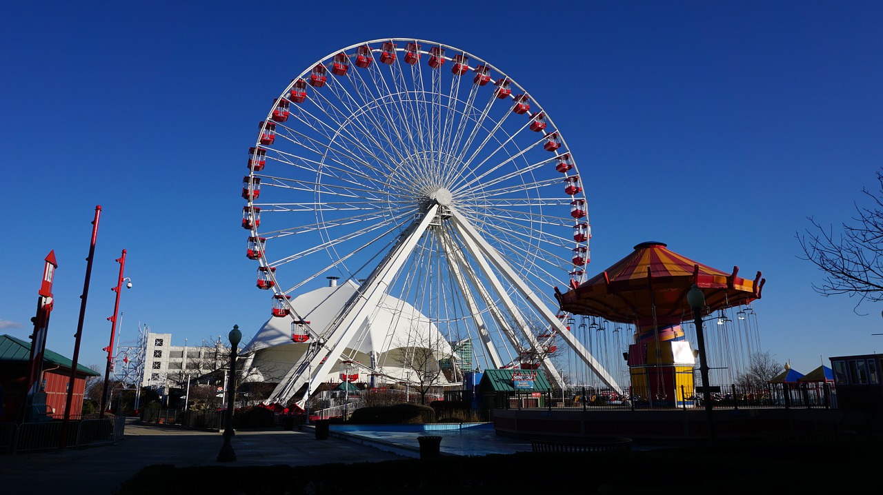 ferris wheel amusement park tourism free photo