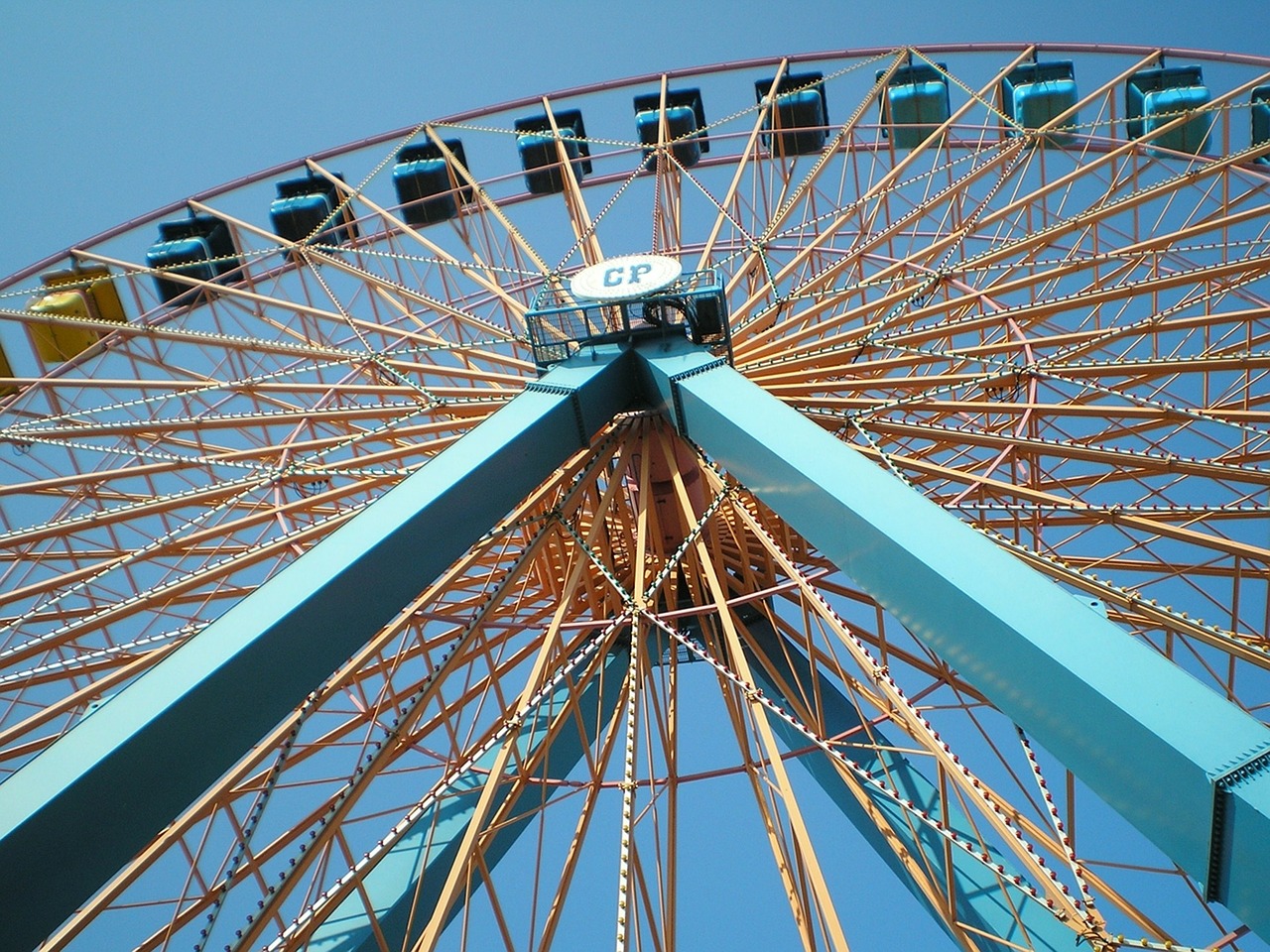 ferris wheel fair amusement free photo