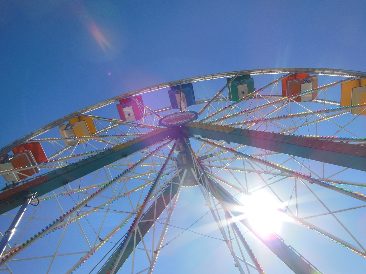 ferris wheel carnival amusement park free photo