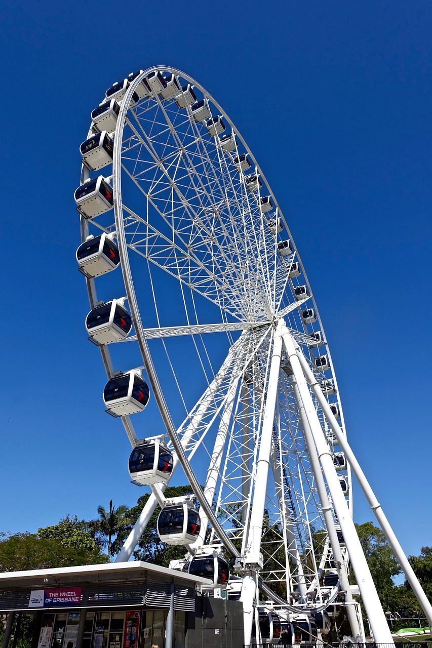 ferris wheel city eye circle free photo