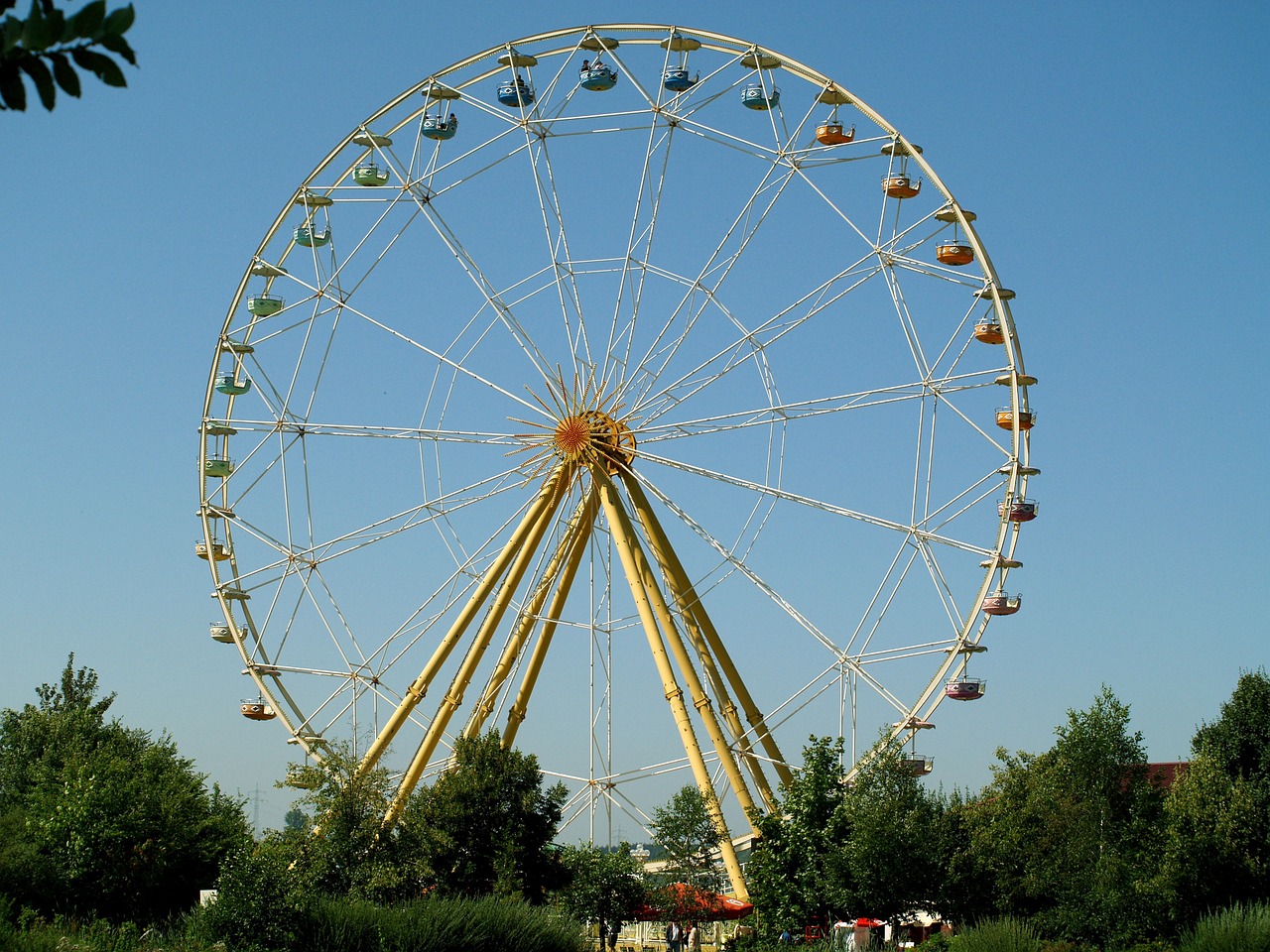 ferris wheel fair festival free photo