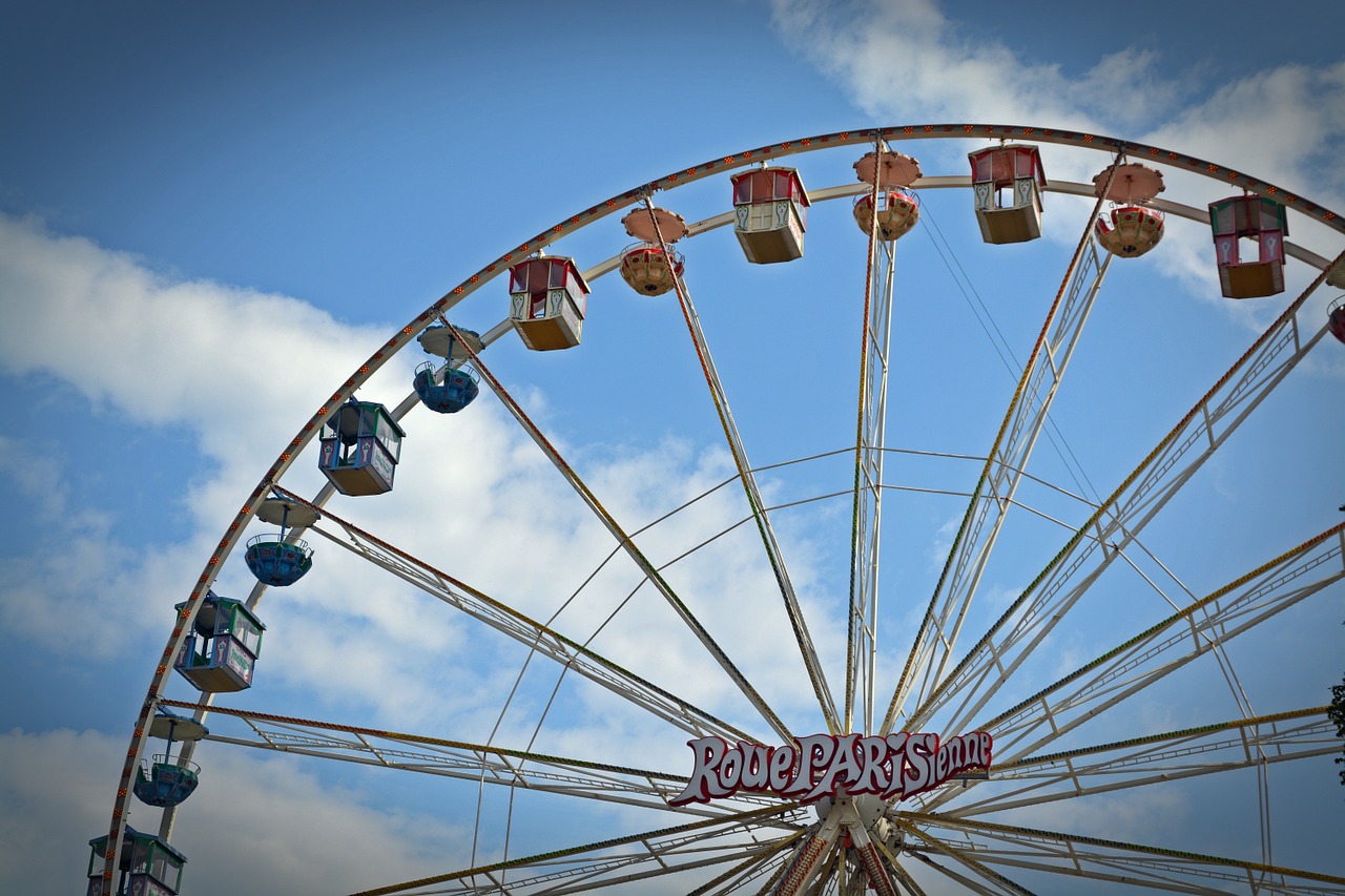 ferris wheel carousel year market free photo
