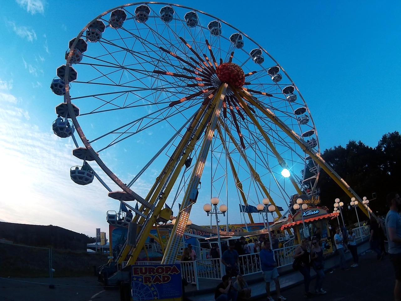 ferris wheel festival sky free photo