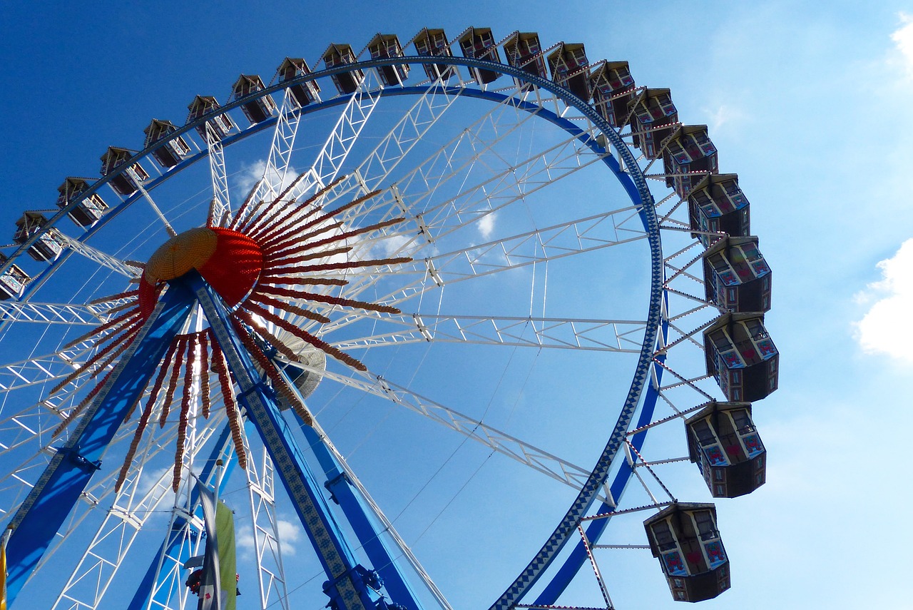 ferris wheel pointed bummel oktoberfest free photo