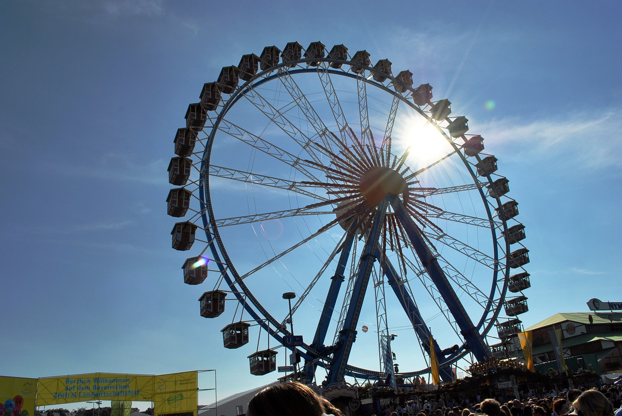 ferris wheel octoberfest travel free photo