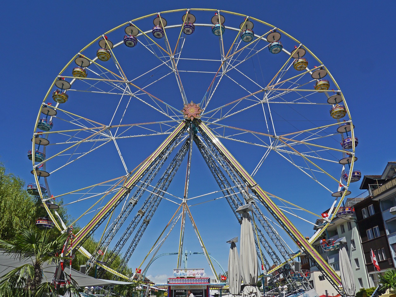 switzerland thun ferris wheel free photo