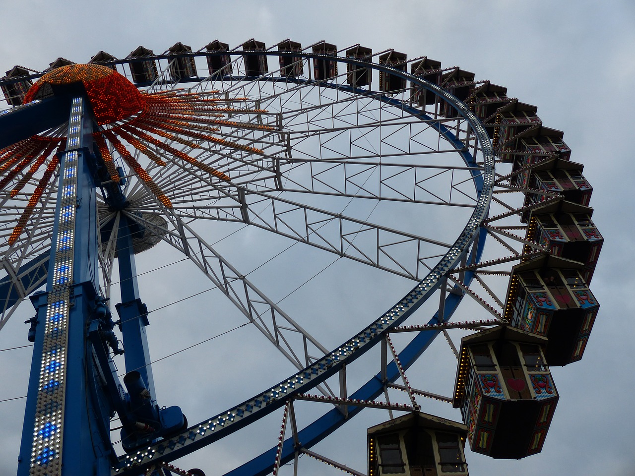 ferris wheel oktoberfest munich free photo