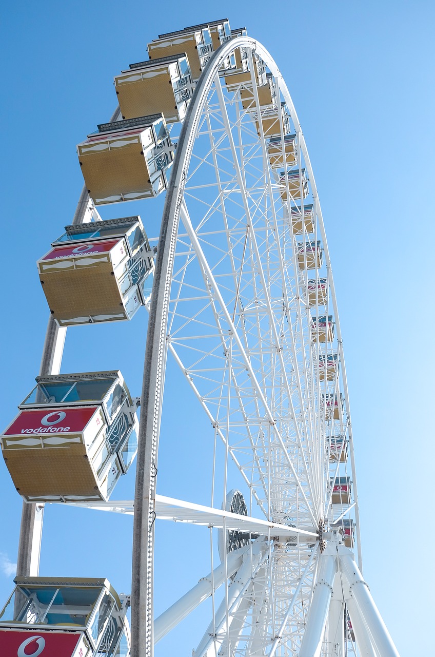 ferris wheel sun sky free photo