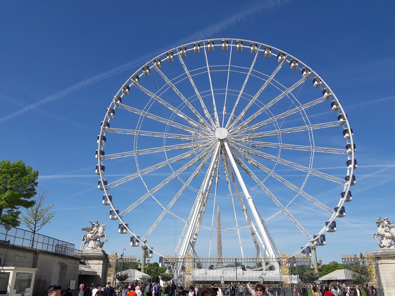 ferris wheel paris france free photo