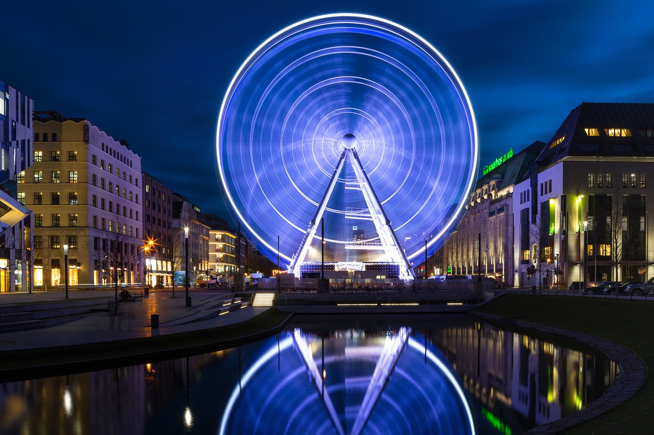 ferris wheel christmas düsseldorf free photo