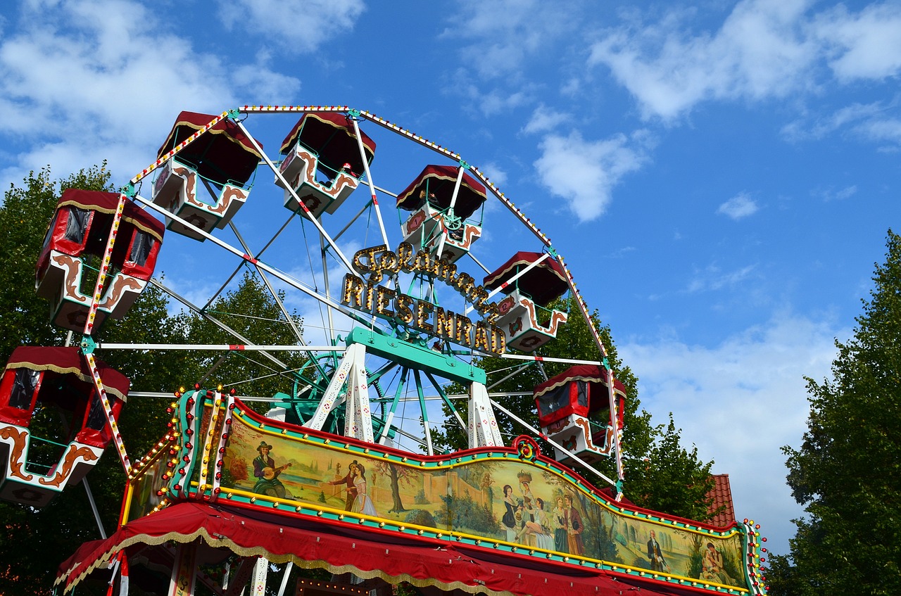 ferris wheel carousel historically free photo