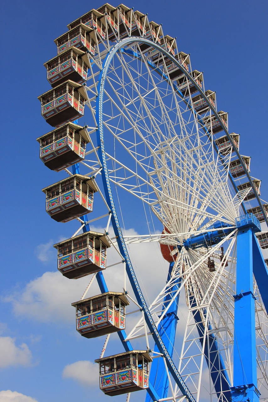 ferris wheel entertainment sky free photo