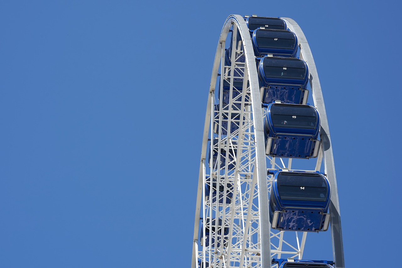 ferris wheel  sky  carousel free photo