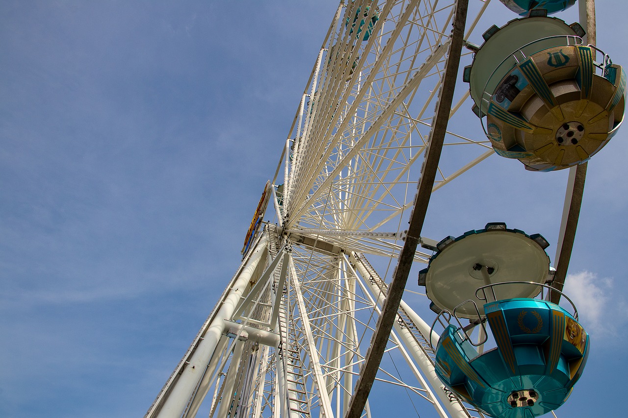 ferris wheel  ride  folk festival free photo