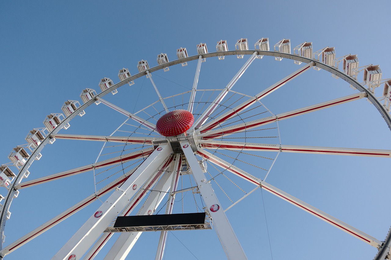 ferris wheel  sky  attraction free photo