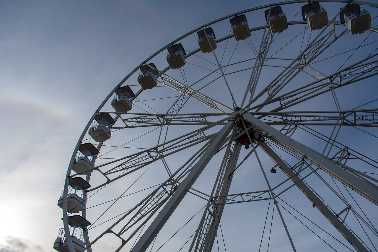 ferris wheel  attraction  cascais free photo