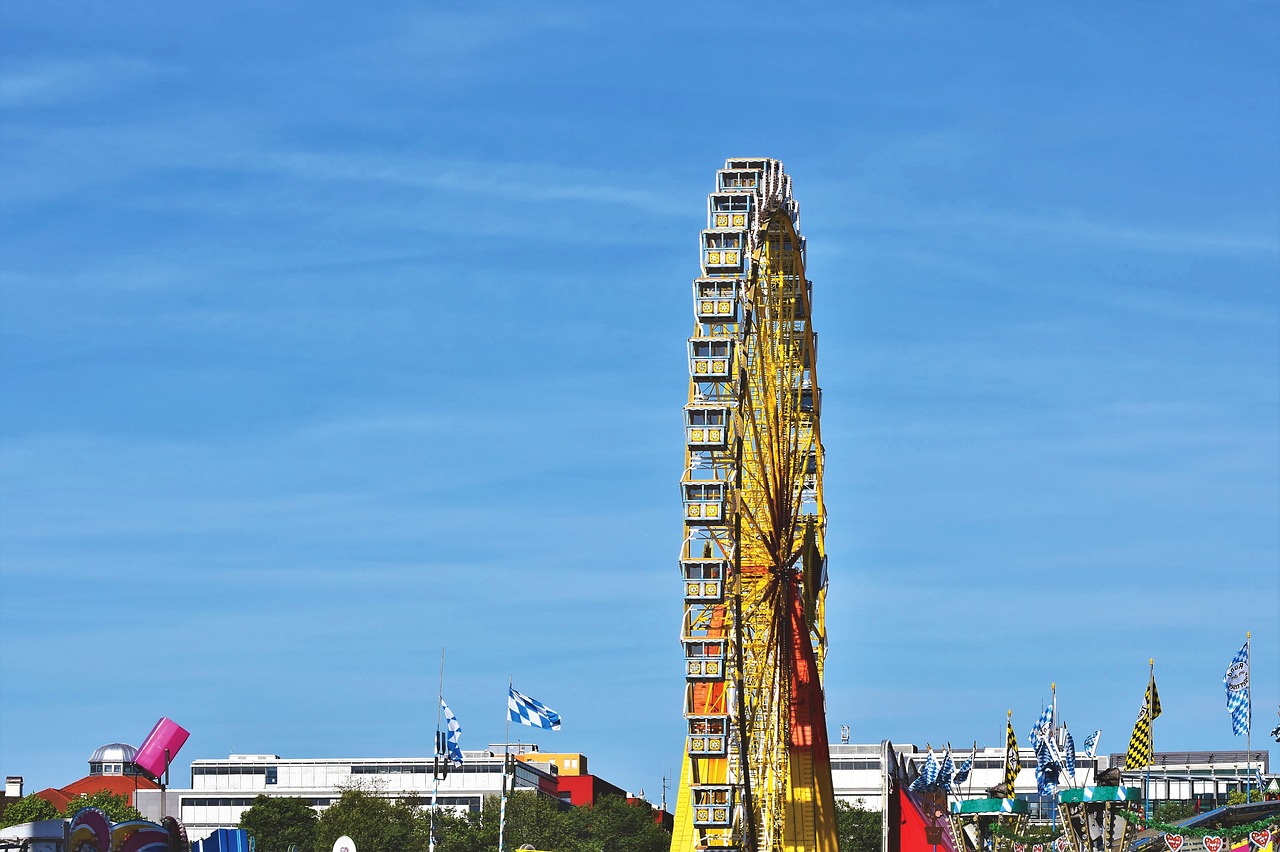 ferris wheel  fair  oktoberfest free photo