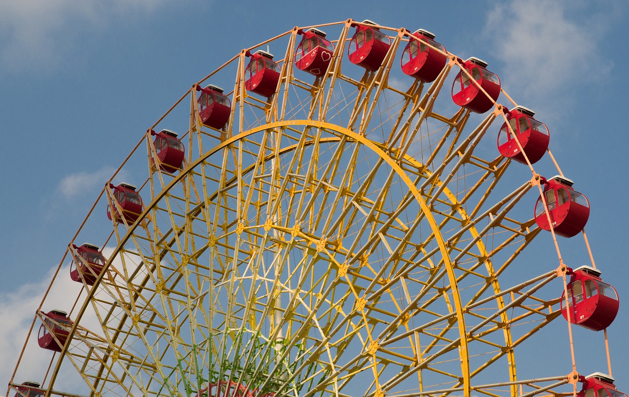 ferris wheel  the nacelles  manege free photo