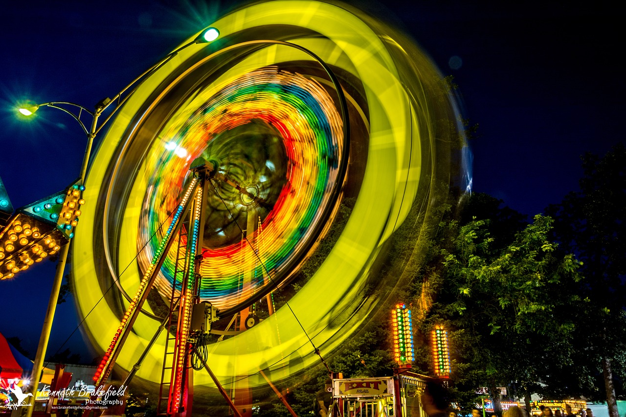 ferris wheel county fair carnival free photo