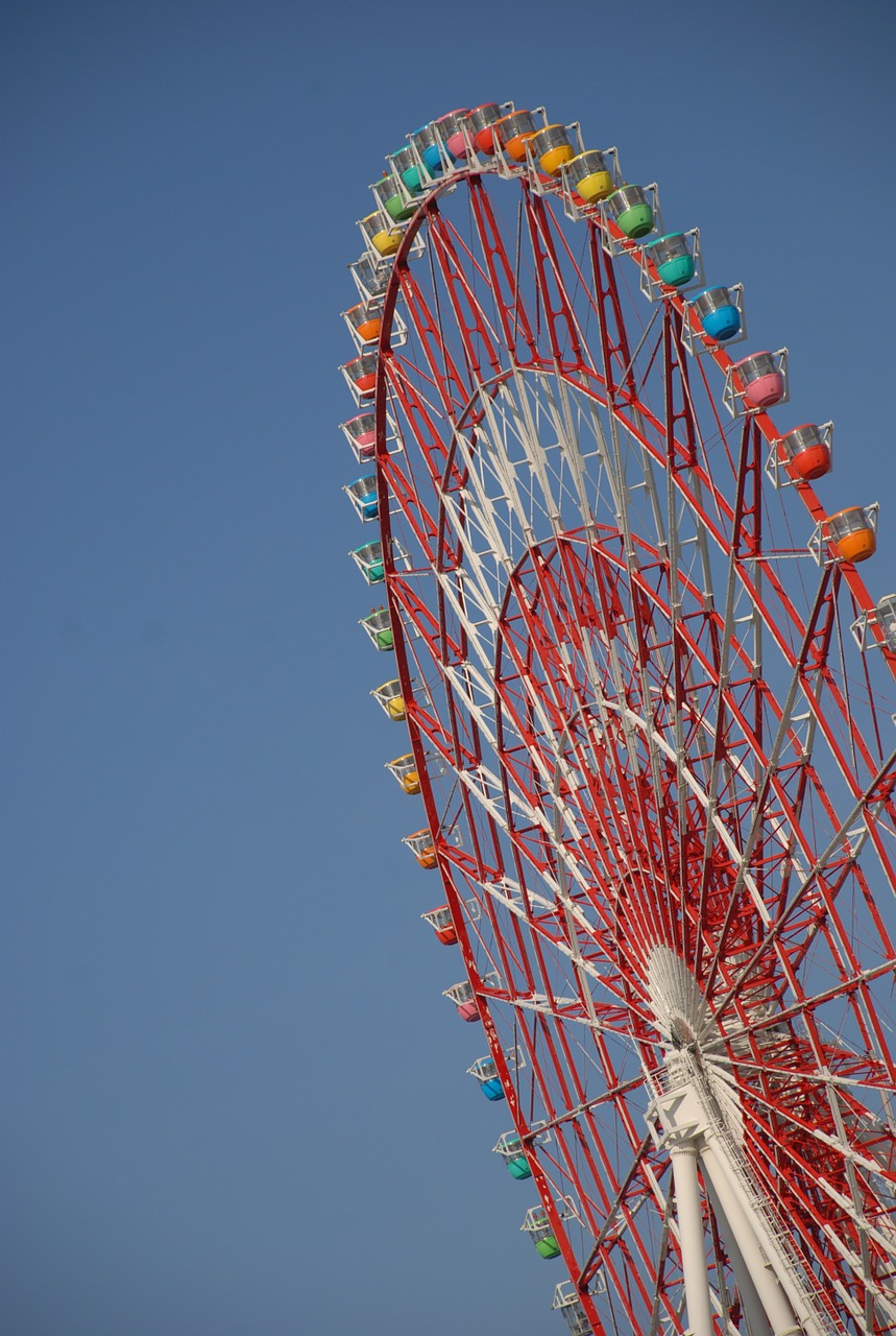 ferris wheel amusement park fun free photo