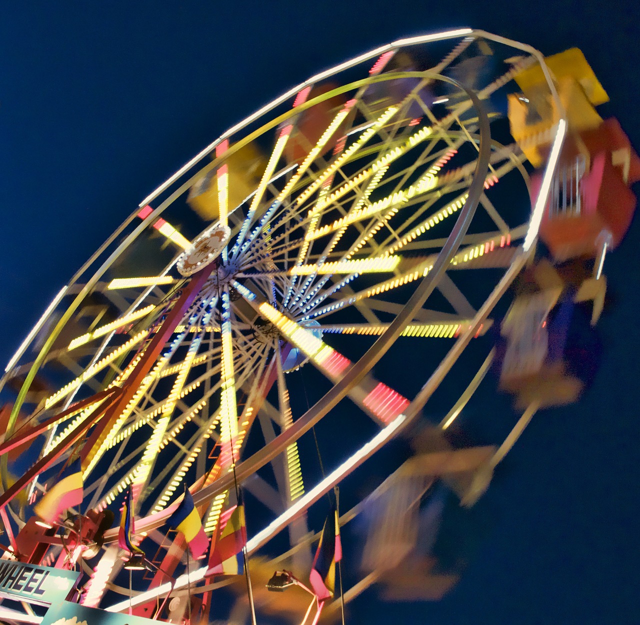 ferris wheel amusement park wheel free photo