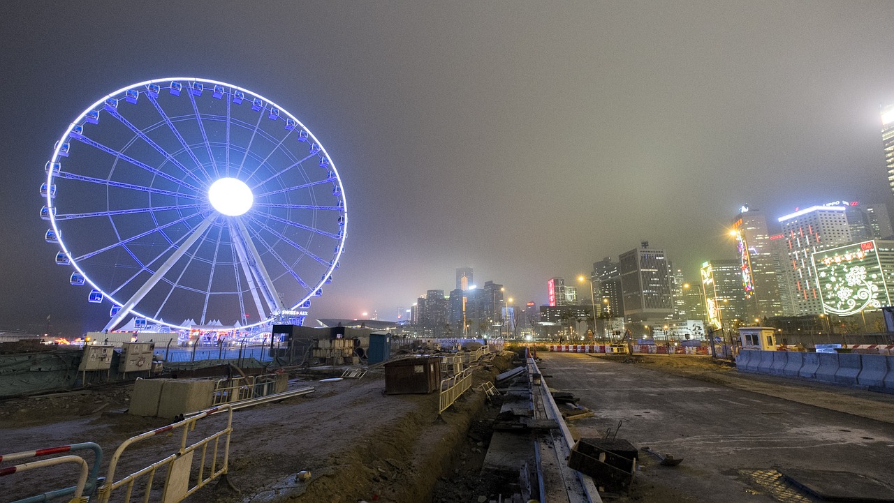 ferris wheel hong kong hk free photo