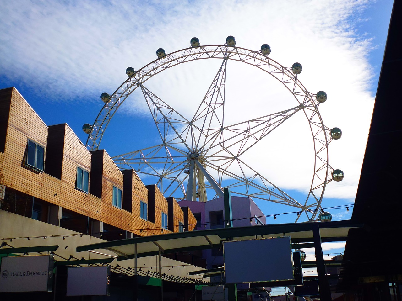 ferris wheel melbourne attraction free photo