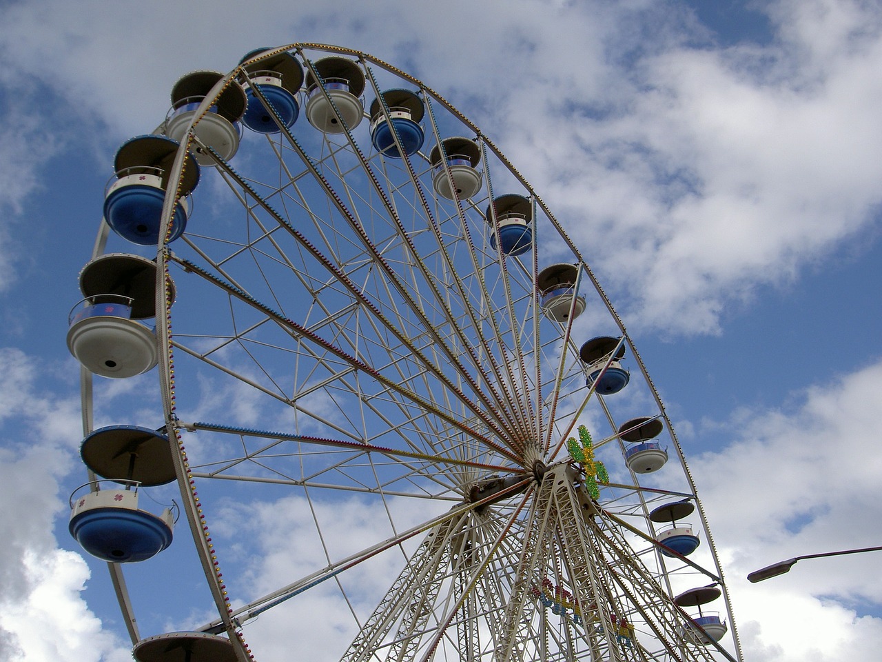 ferris wheel fair sky free photo