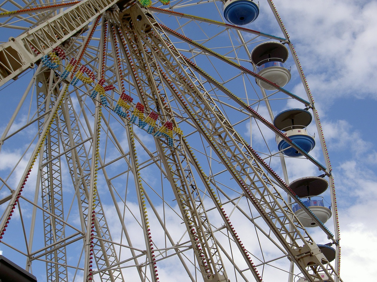 ferris wheel fair sky free photo