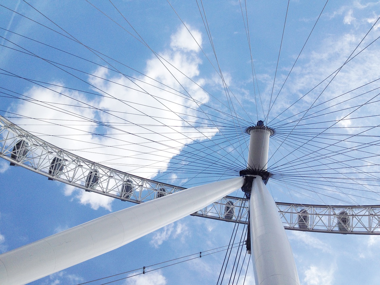 ferris wheel london eye landmark free photo