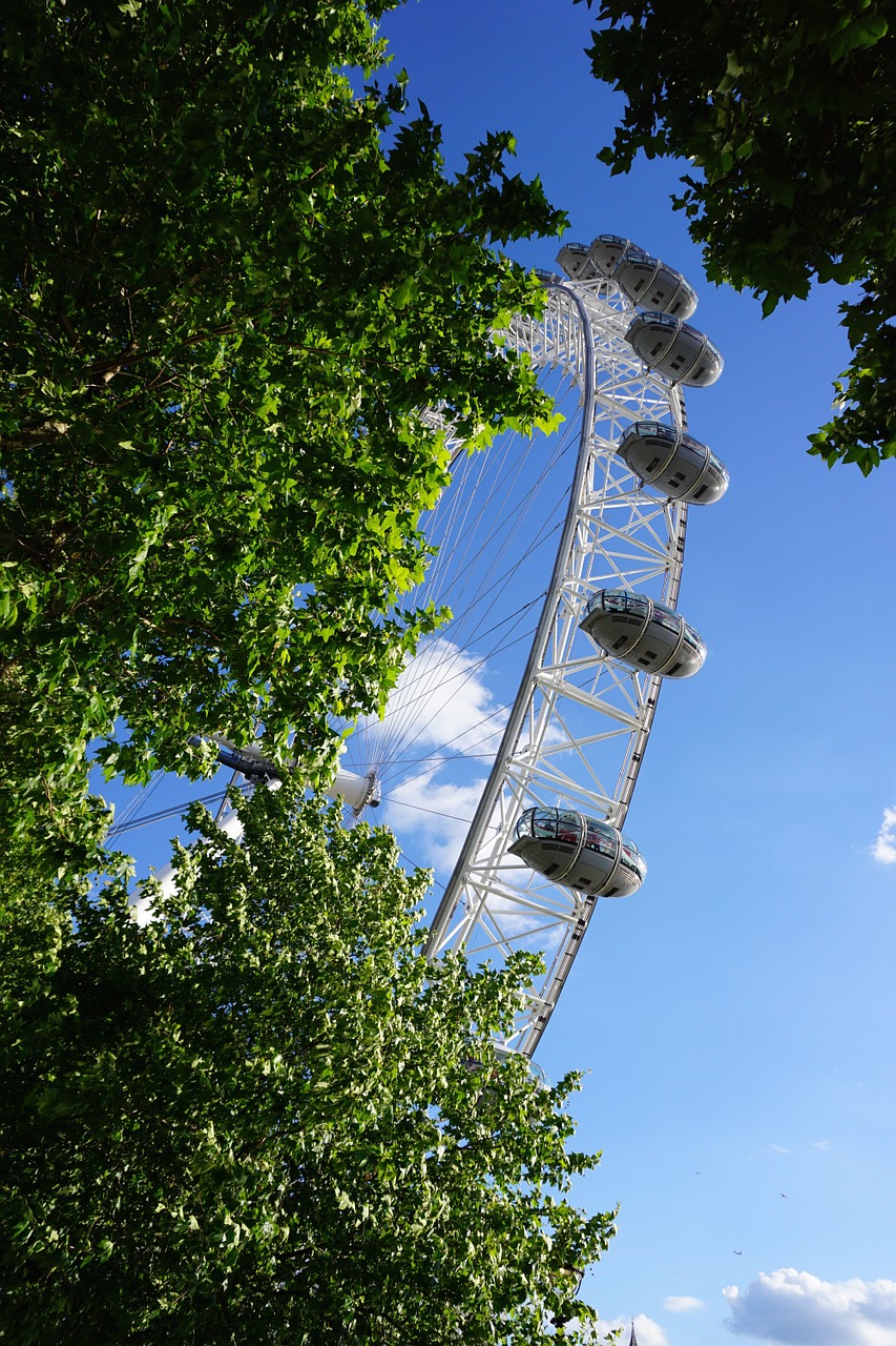 london eye ferris wheel attraction free photo