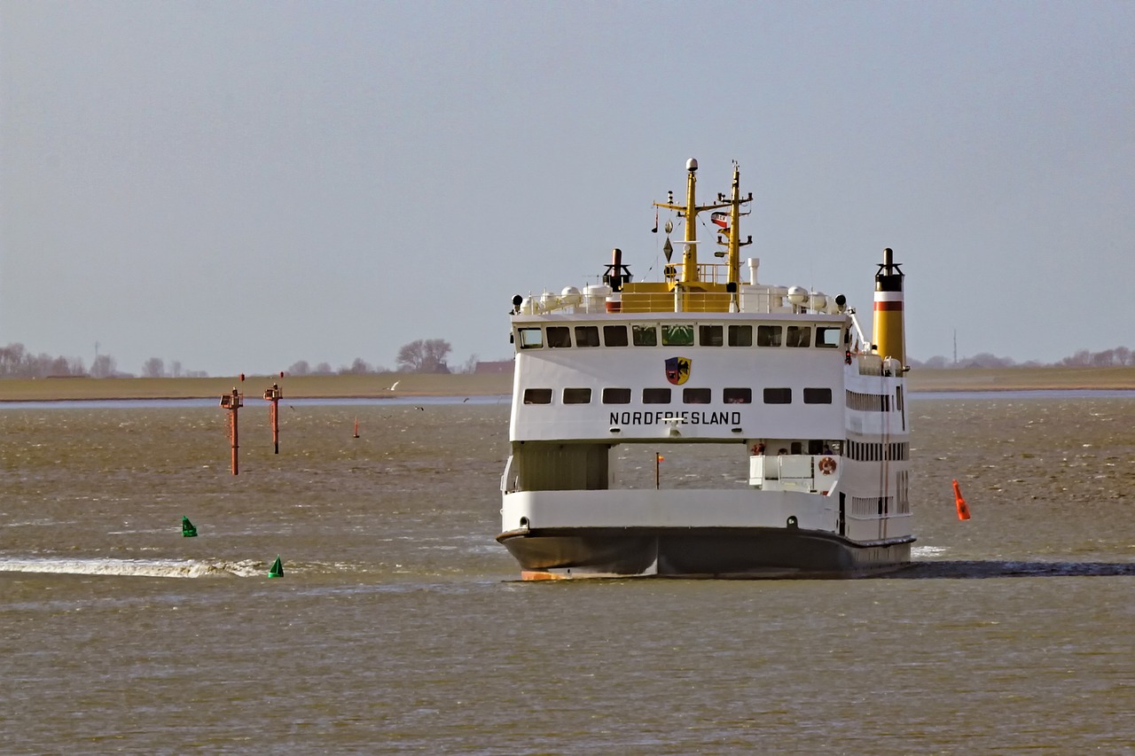 ferry car ferry nordfriesland free photo