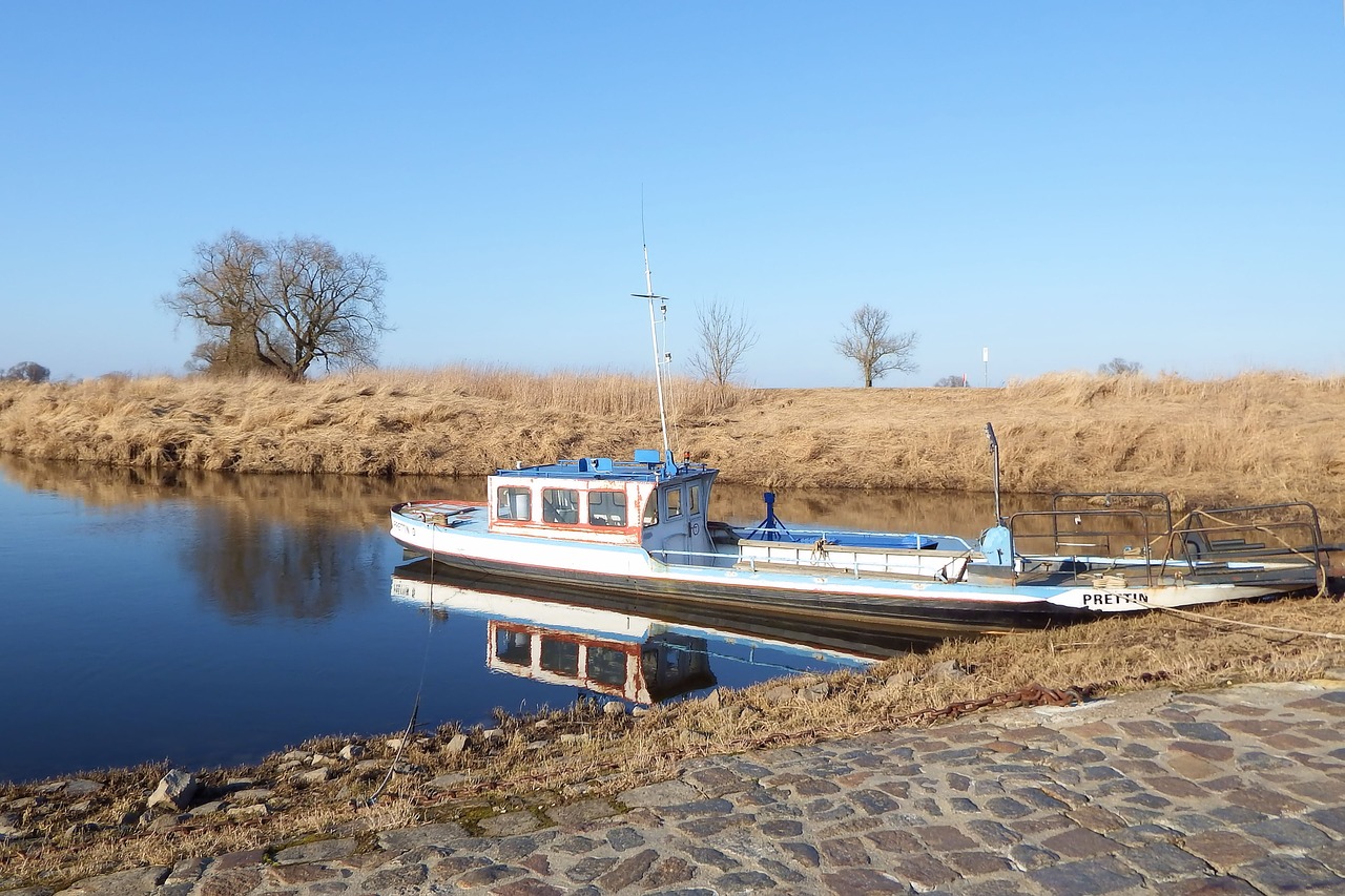 ferry ship landscape free photo