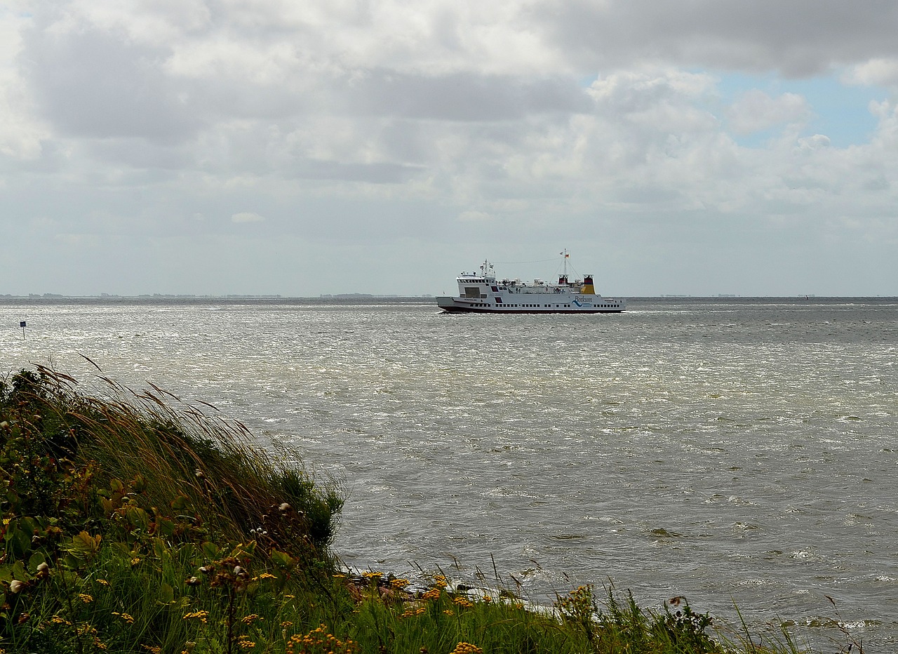 ferry car ferry borkum free photo