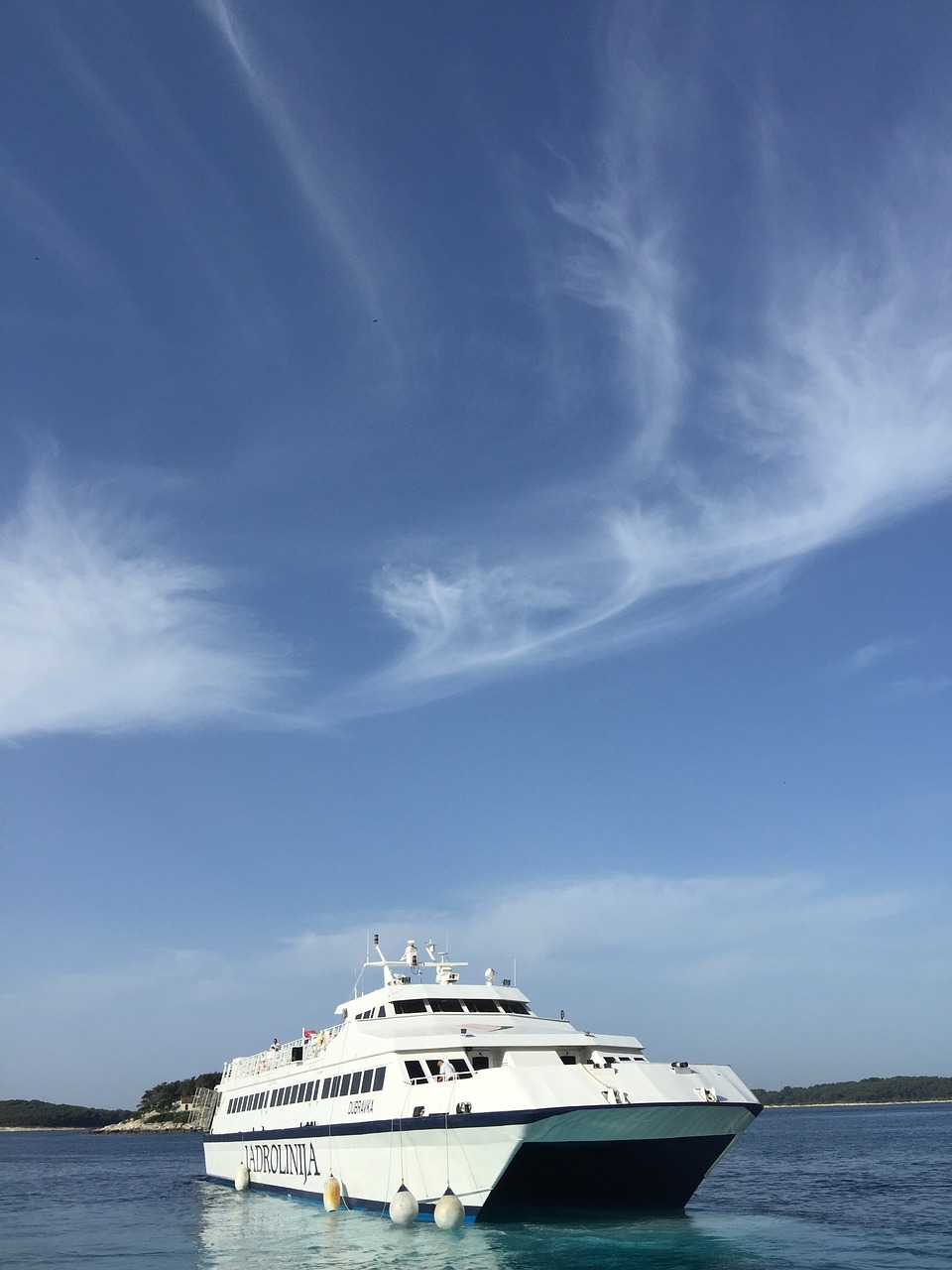 ferry sea croatia free photo