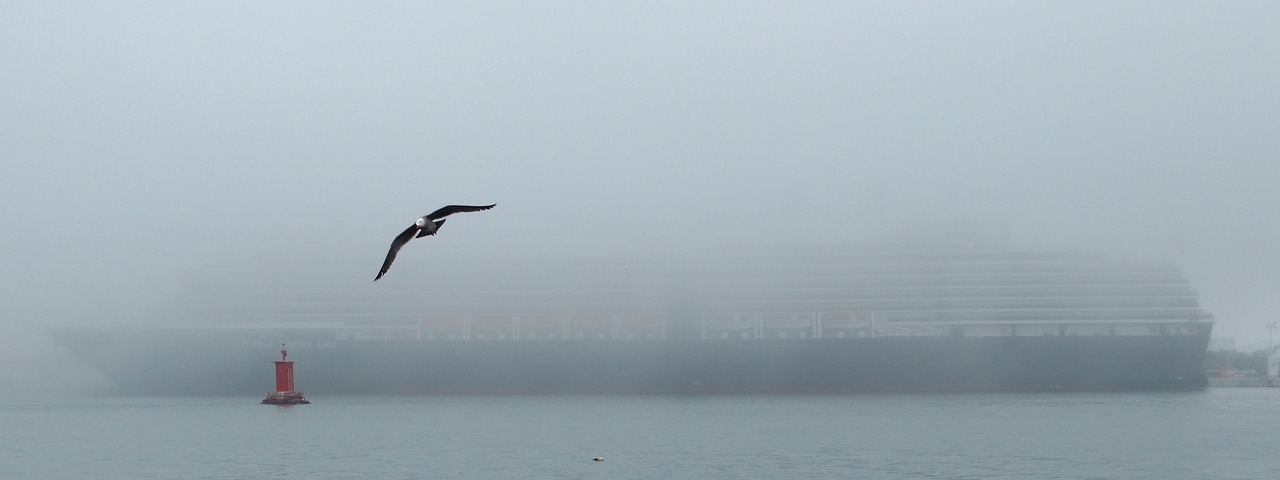 ferry boat mist free photo